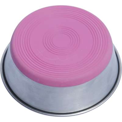 Comedouro Meau Inox Antiderrapante Rosa - 1750ml