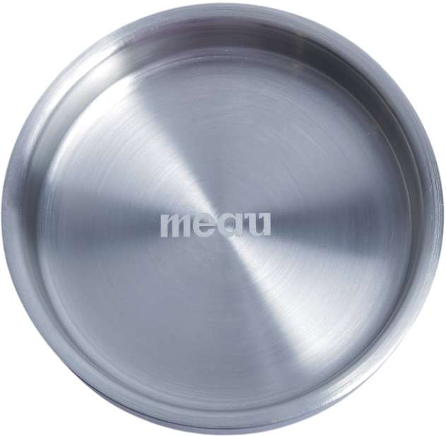 Comedouro de Inox com Parede Dupla Meau para Gatos - 200 mL