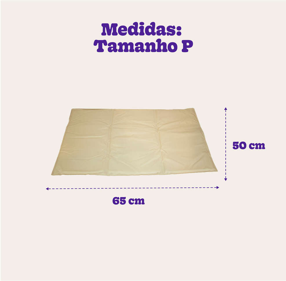 Tapete Gelado Quadrado Meau para Cães e Gatos - Tam P 50x65cm