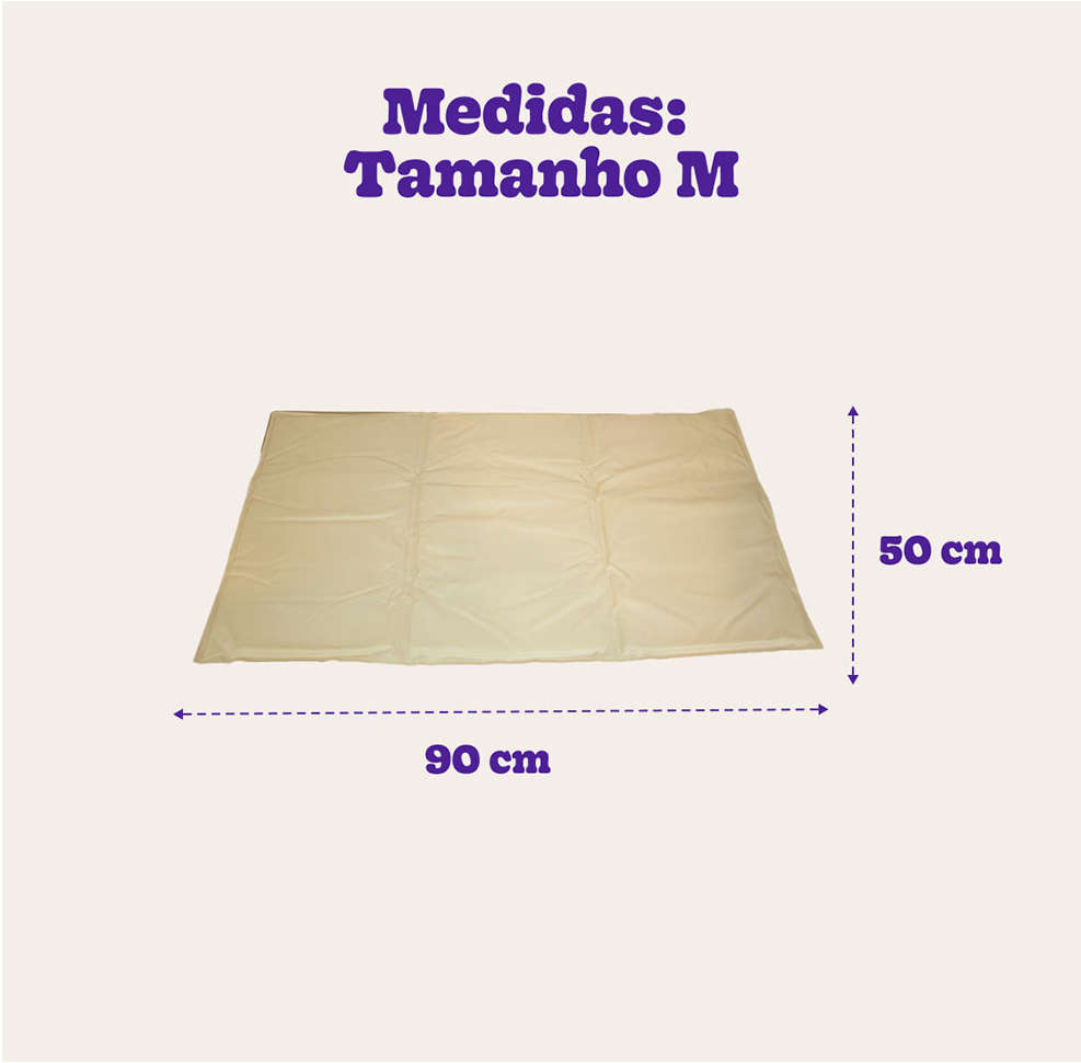 Tapete Gelado Quadrado Meau para Cães e Gatos - Tam M 50x90cm