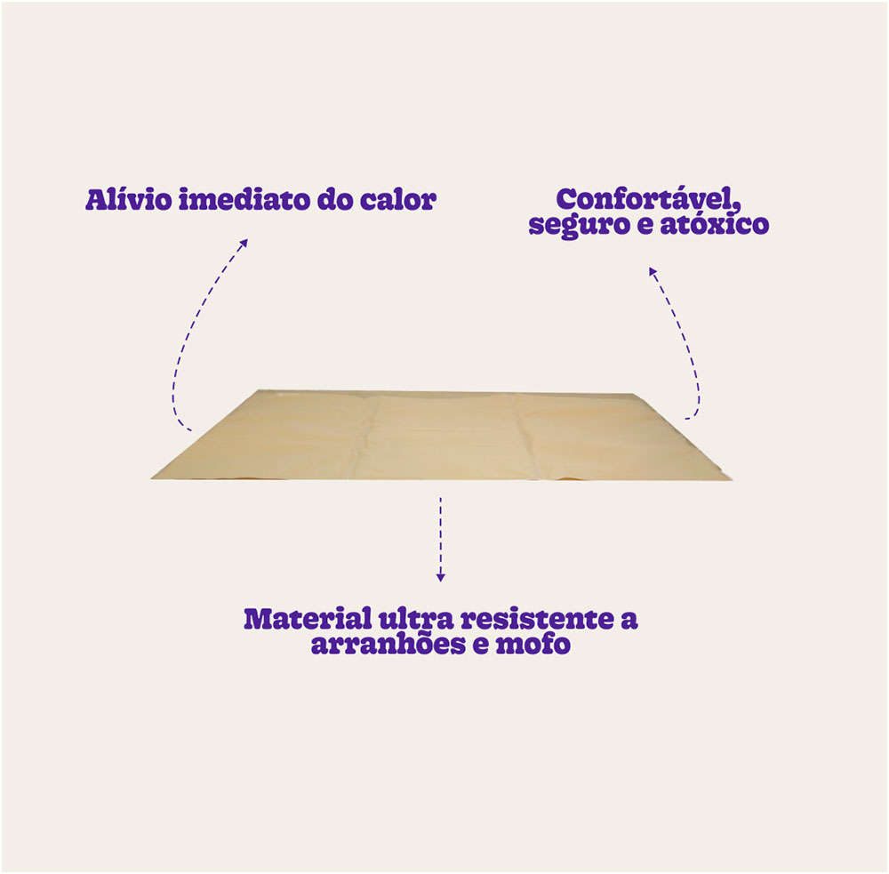 Tapete Gelado Ultra Resistente Meau para Cães e Gatos - Tam M 50x90cm