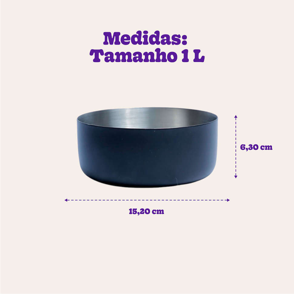 Comedouro Antiderrapante Meau para Cães - 1 Litro