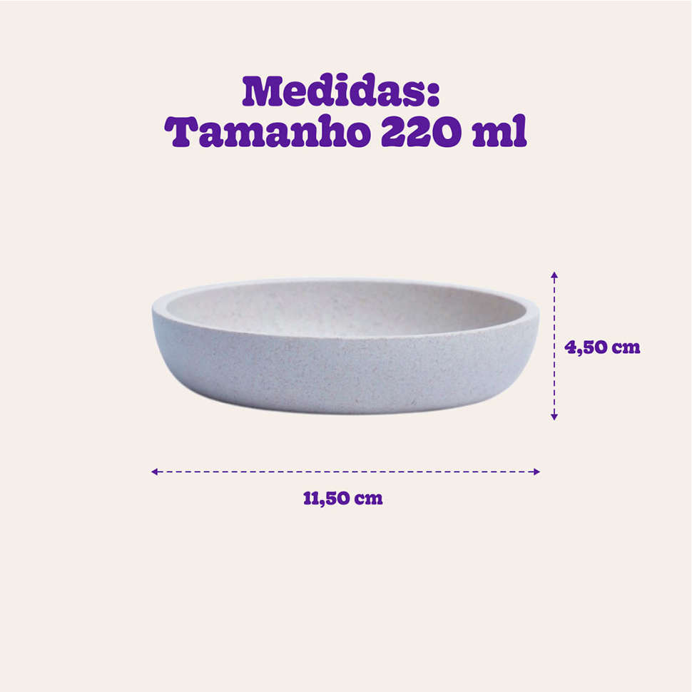 Comedouro de Bambu Meau Antiderrapante para Gatos - 220 mL