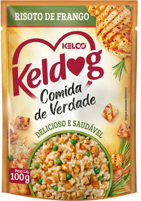Ração Úmida Keldog Sachê Comida de Verdade Risoto de Frango para Cães - 100 g