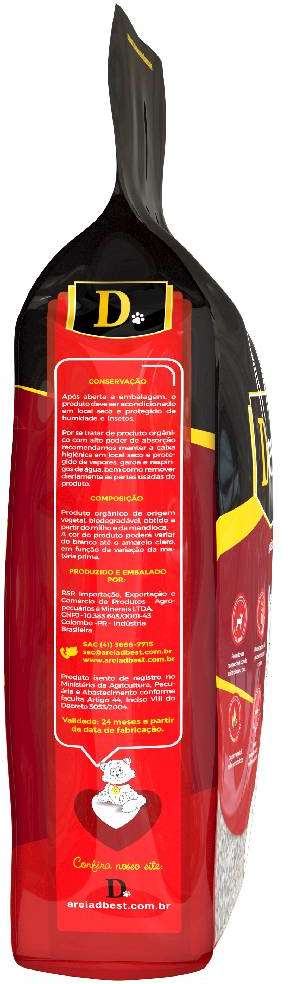 Areia Higiênica Dbest Bio Grossa - 2Kg