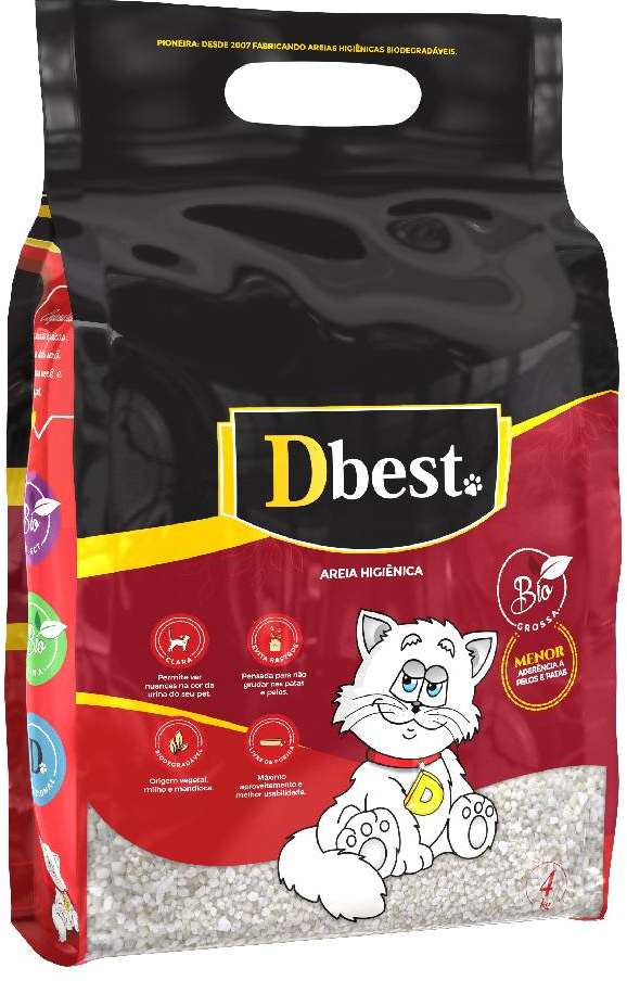 Areia Higiênica Dbest Bio Grossa - 2Kg