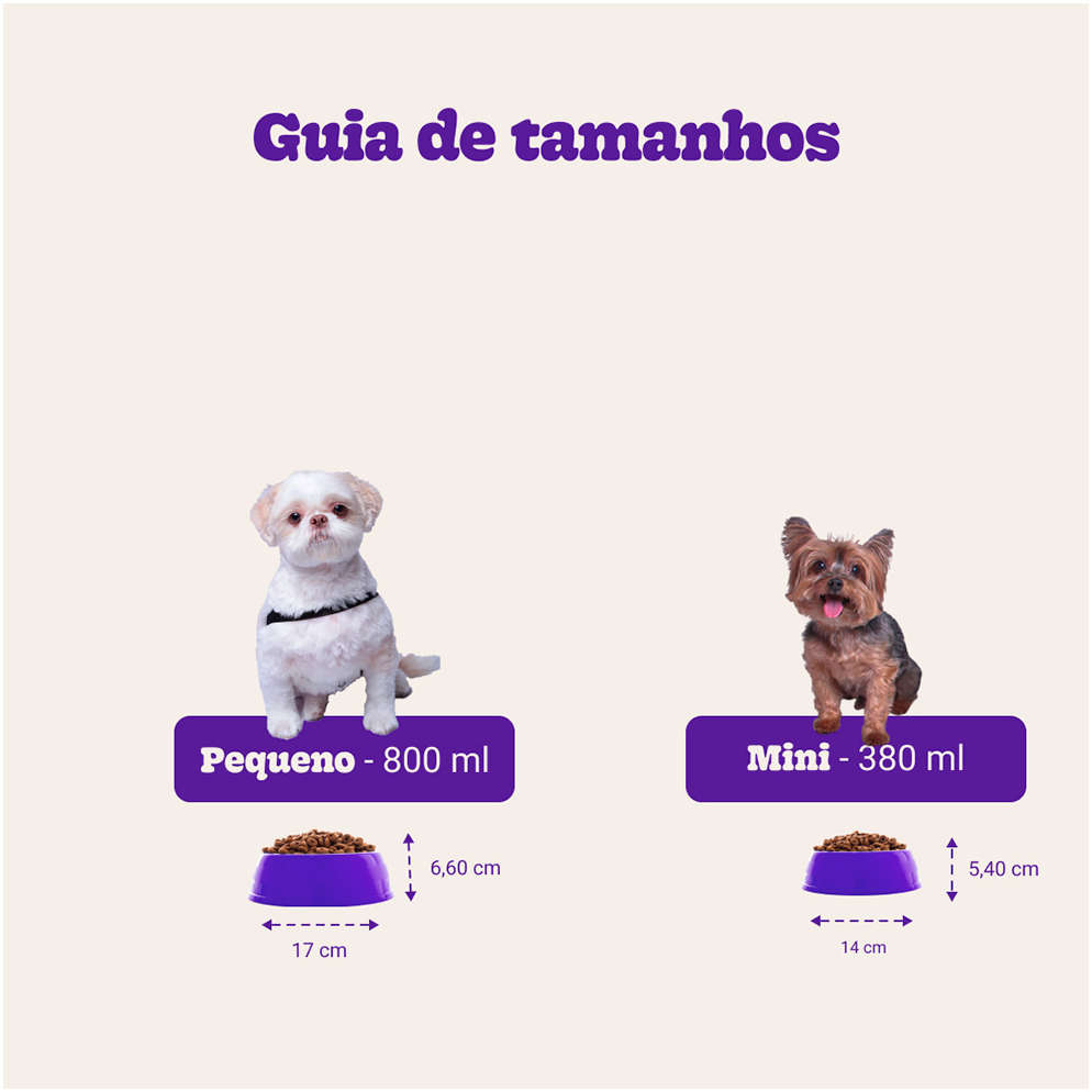 Comedouro de Inox e Madeira Meau para Cães - 380 mL