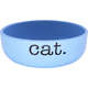 Comedouro de Cerâmica Pet Injet Cat Azul
