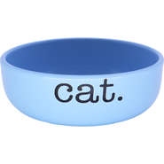 Comedouro de Cerâmica Pet Injet Cat Azul - Tam. P