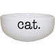 Comedouro de Cerâmica Pet Injet Cat Branco