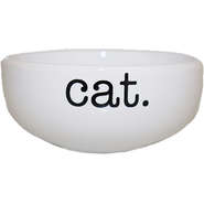 Comedouro de Cerâmica Pet Injet Cat Branco - Tam. P