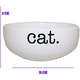 Comedouro de Cerâmica Pet Injet Cat Branco