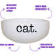 Comedouro de Cerâmica Pet Injet Cat Branco