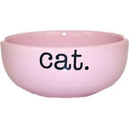 Comedouro de Cerâmica Pet Injet Cat Rosa - Tam. P