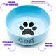 Comedouro de Cerâmica Pet Injet Dog Azul