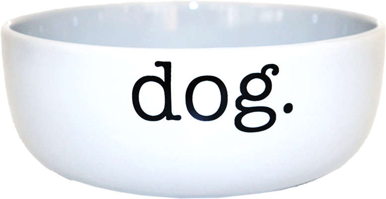 Comedouro de Cerâmica Pet Injet Dog Branco - Tam. M