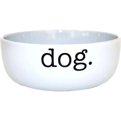 Comedouro de Cerâmica Pet Injet Dog Branco