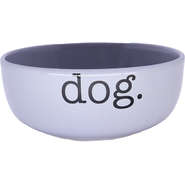 Comedouro de Cerâmica Dog Cinza - Tam. M