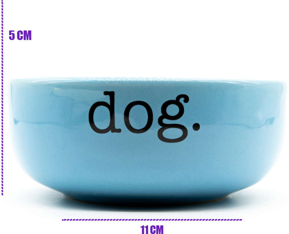 Comedouro de Cerâmica Pet Injet Dog Azul - Tam. P
