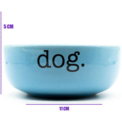 Comedouro de Cerâmica Pet Injet Dog Azul