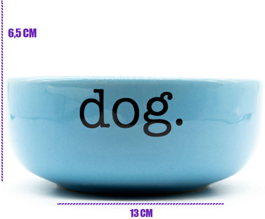 Comedouro de Cerâmica Pet Injet Dog Azul - Tam. M