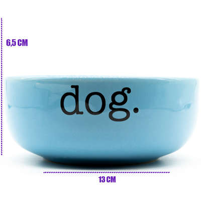 Comedouro de Cerâmica Pet Injet Dog Azul
