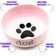 Comedouro de Cerâmica Pet Injet Dog Rosa