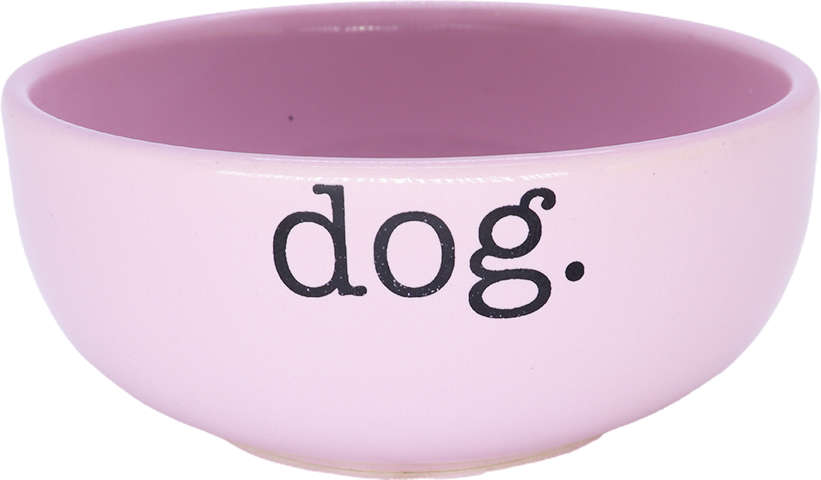 Comedouro de Cerâmica Pet Injet Dog Rosa - Tam. P