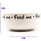Comedouro de Cerâmica Pet Injet Feed Me Branco