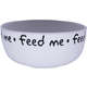 Comedouro de Cerâmica Pet Injet Feed Me Cinza