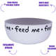 Comedouro de Cerâmica Pet Injet Feed Me Cinza