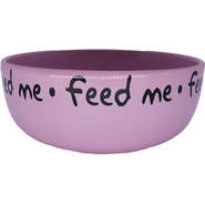 Comedouro de Cerâmica Pet Injet Feed Me Rosa - Tam. M