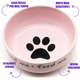 Comedouro de Cerâmica Pet Injet Feed Me Rosa