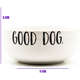 Comedouro de Cerâmica Pet Injet Good Dog Branco
