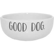Comedouro de Cerâmica Pet Injet Good Dog Branco - Tam. P