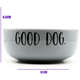 Comedouro de Cerâmica Pet Injet Good Dog Cinza