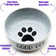 Comedouro de Cerâmica Pet Injet Good Dog Cinza