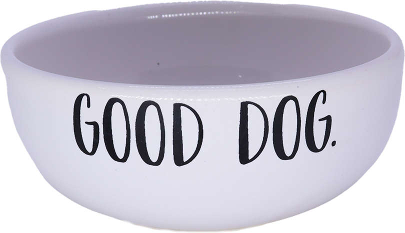Comedouro de Cerâmica Pet Injet Good Dog Cinza - Tam. M