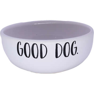 Comedouro de Cerâmica Pet Injet Good Dog Cinza