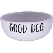 Comedouro de Cerâmica Pet Injet Good Dog Cinza - Tam. M