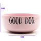 Comedouro de Cerâmica Pet Injet Good Dog Rosa