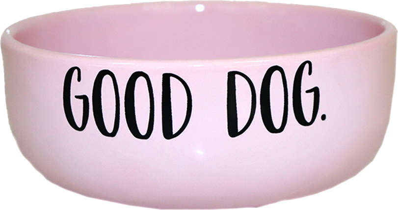 Comedouro de Cerâmica Pet Injet Good Dog Rosa - Tam. M