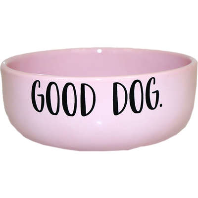 Comedouro de Cerâmica Pet Injet Good Dog Rosa