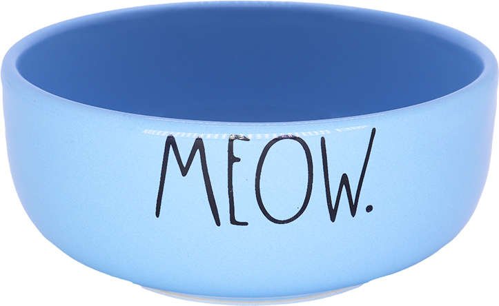 Comedouro de Cerâmica Pet Injet Meow Azul - Tam. P