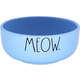 Comedouro de Cerâmica Pet Injet Meow Azul