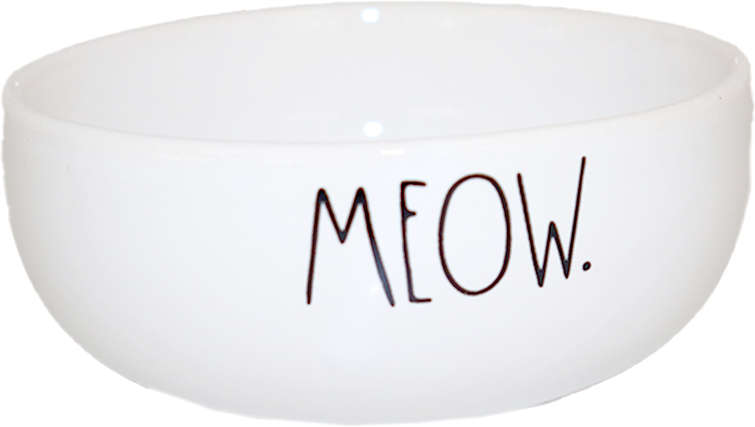 Comedouro de Cerâmica Pet Injet Meow Branco - Tam. P