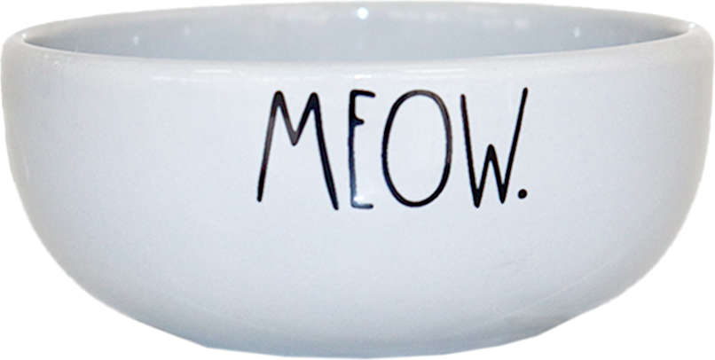 Comedouro de Cerâmica Pet Injet Meow Cinza - Tam. P