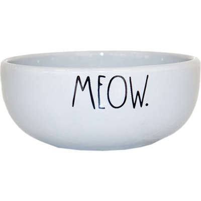 Comedouro de Cerâmica Pet Injet Meow Cinza”