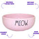 Comedouro de Cerâmica Pet Injet Meow Rosa
