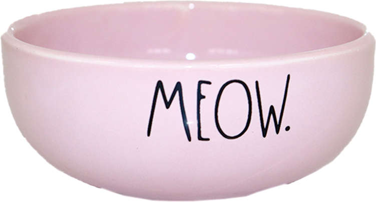 Comedouro de Cerâmica Pet Injet Meow Rosa - Tam. P